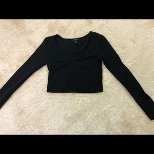 Forever 21 long sleeve crop top
